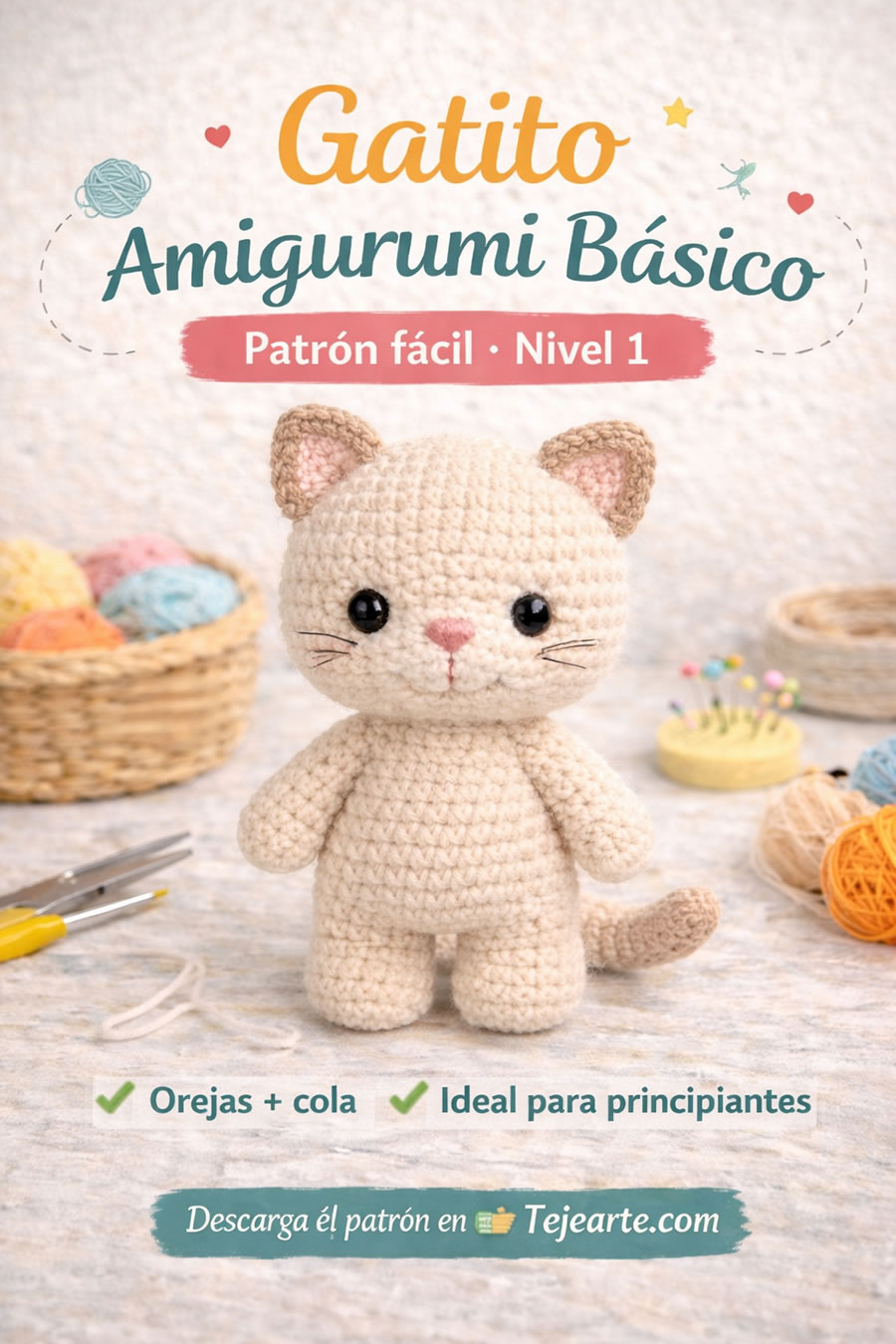 Gatito Amigurumi Básico