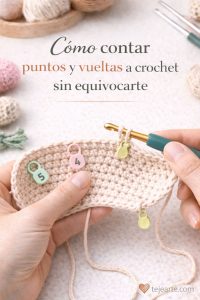 Cómo contar puntos y vueltas a crochet