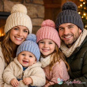 Gorros a Crochet para Toda la Familia