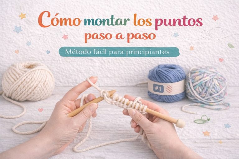 🧵 Cómo montar los puntos paso a paso