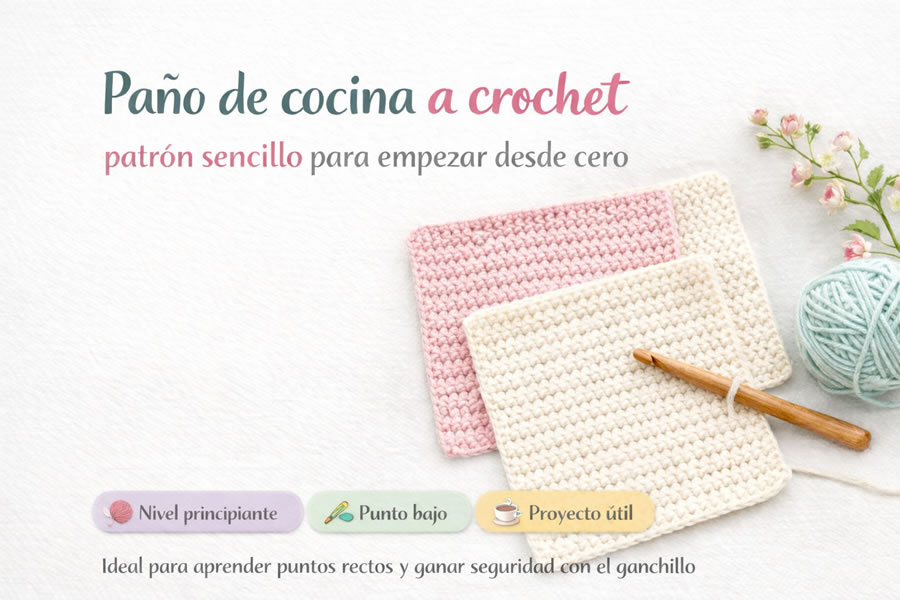 Paño de cocina a crochet