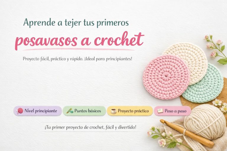 Posavasos a crochet fáciles