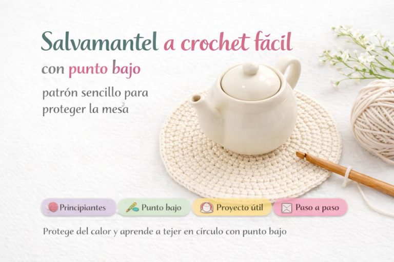 Salvamantel a crochet fácil