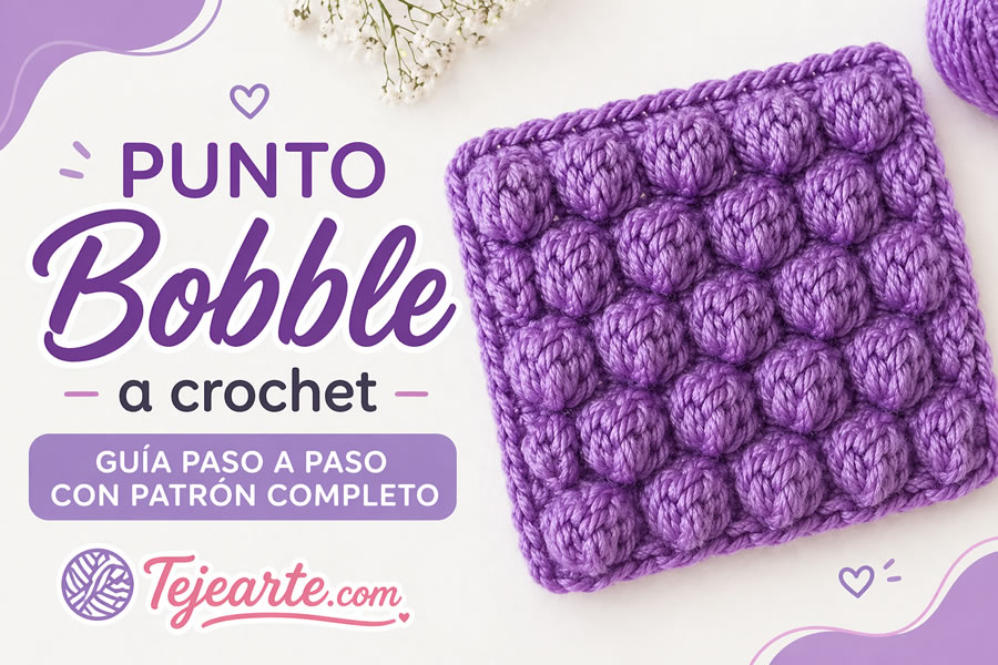 Punto bobble a crochet