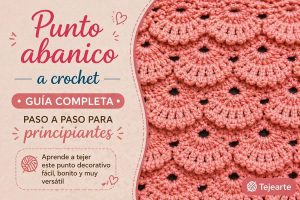 Punto abanico a crochet