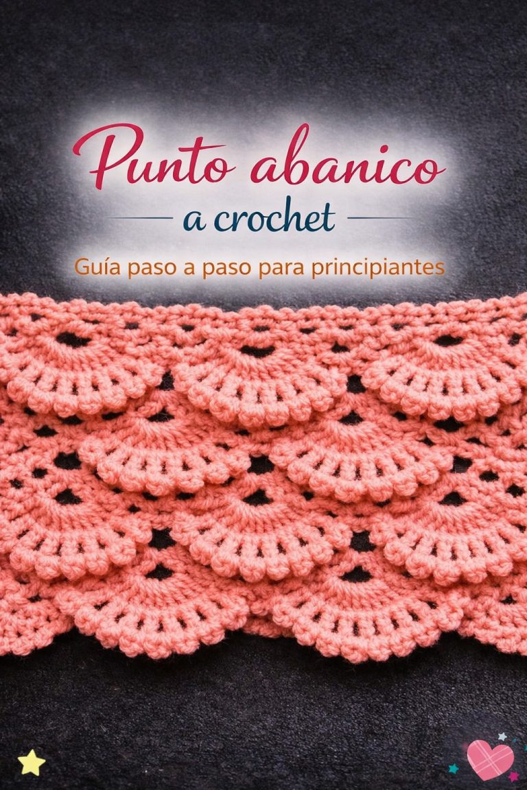 Punto abanico crochet