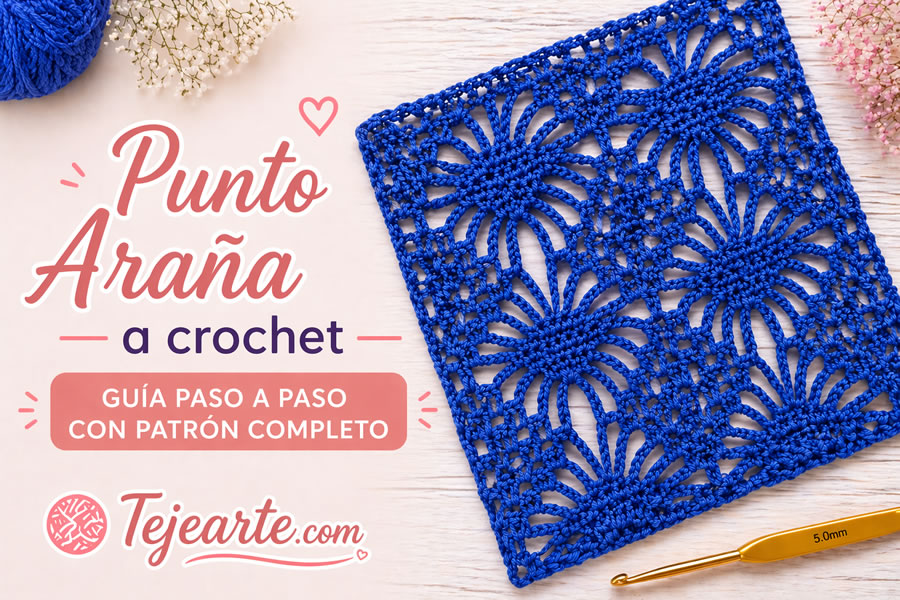 Punto araña a crochet