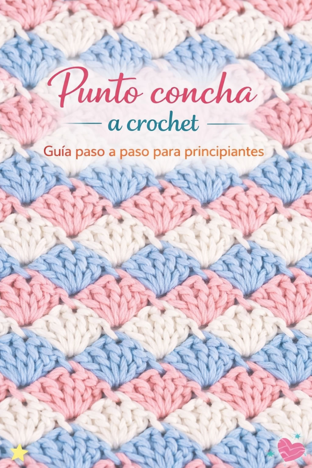 Punto concha a crochet