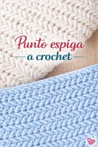 Punto espiga a crochet
