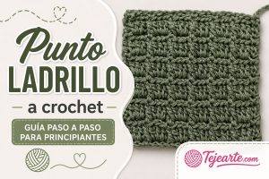Punto ladrillo a crochet