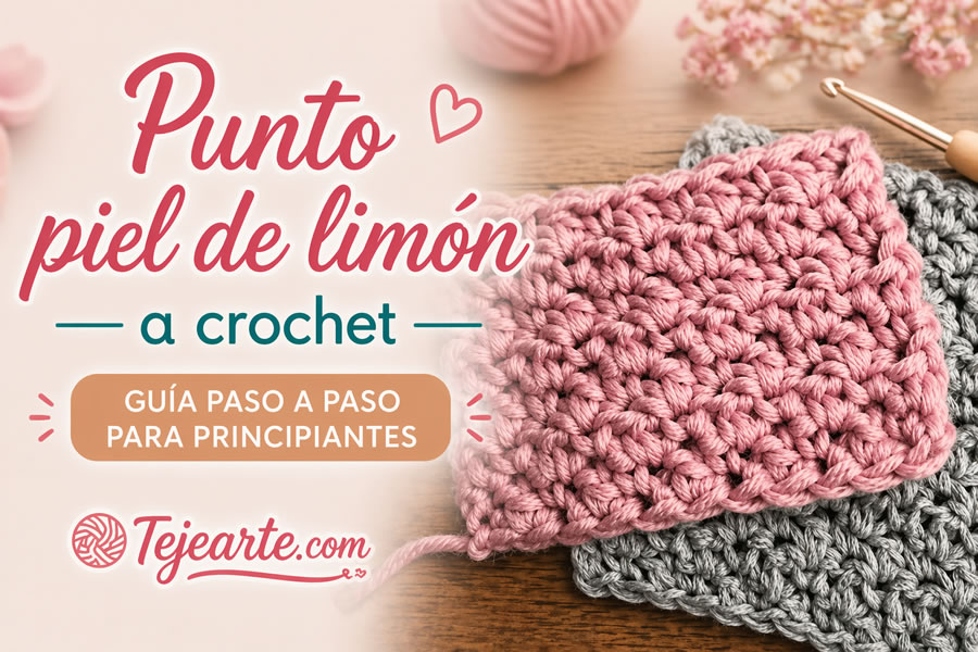 Punto piel de limón a crochet