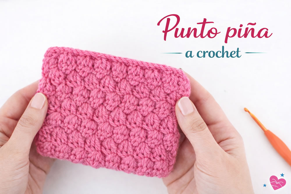 Punto piña a crochet